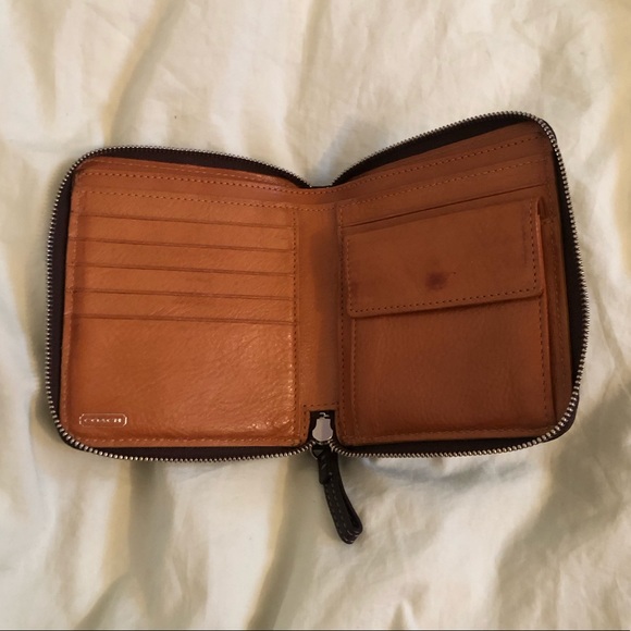 Coach Bags | Coach Dark Brown Leather Wallet | Poshmark